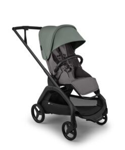 Bugaboo Dragonfly Plus babakocsi Fekeze váz Grey Melange szövettel, Forest Green