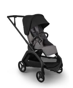Bugaboo Dragonfly Plus babakocsi Fekeze váz Grey Melange szövettel, Heritage Black
