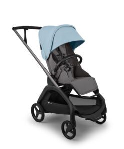 Bugaboo Dragonfly Plus babakocsi Grafitszürke váz Grey Melange szövettel, Skyline Blue