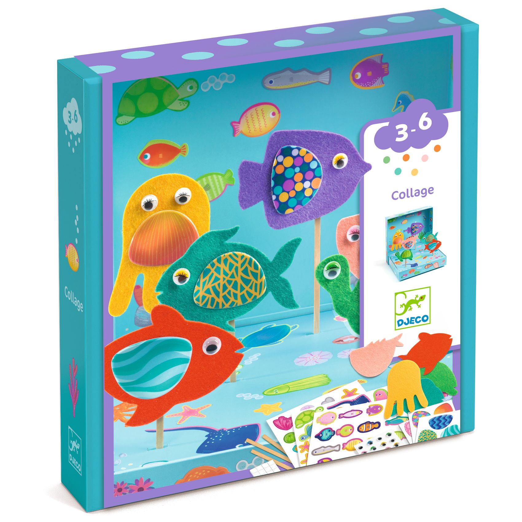 Kollázs műhely – Halszínjáték – Collage craft, Happy Aquarium