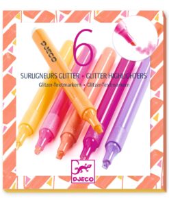 Szövegkiemelő toll készlet 6 csillámos színben, Grapefruit - Set of 6 glitter highlighters, Grapefruit